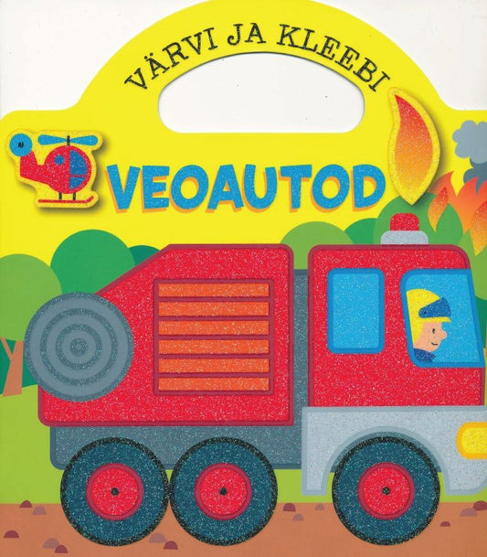 Värvi ja kleebi. Veoautod